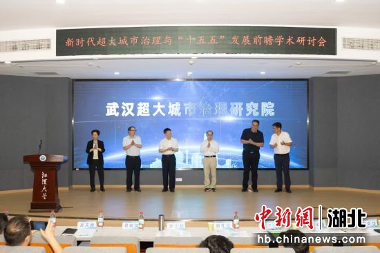 武汉超大城市治理研究院成立。 江汉大学供图